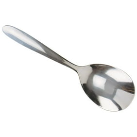 Includes Solid Spoon Square Spoon /& MultiServer Slotted Spoon Oval Spoon Complete 5 Piece Stainless Steel Cooking /& Serving Spoon Set Modern Mirror Finish Flatware Heavy Gauge Durability